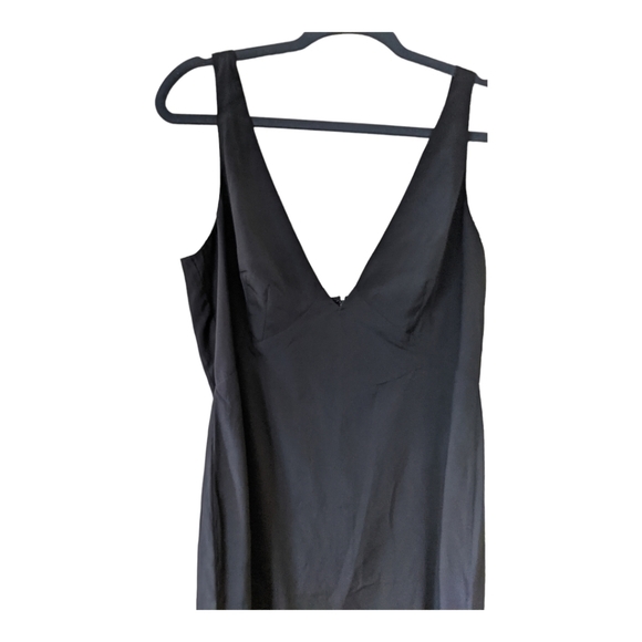 French Connection Sleeveless Above The Knee V Neck Sheath Dress Women's 10 Black - Picture 4 of 9